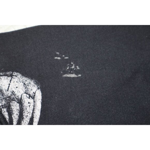 Y2K Xzavier Lizard Skeleton Zip Hoodie Black XL Emo Grunge Style “Live Free” - Picture 12 of 14